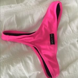 NWOT Bright pink Boutine LA cheeky bikini bottoms